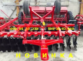 Новинка Прицепная борона БПД 3200 дисковая диаметр дисков 560 мм 24шт как ПАЛЛАДА 3200