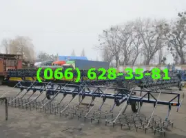 Борона СЦЕПКА зубовая прицепная 8 метровая с боронами