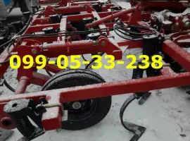 Заводской УСИЛЕННЫЙ КПС-4 прицепной культиватор с пружинной бороной и КАТКОМ - грудобоем