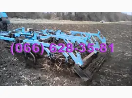 Культиватор с пружинной бороной и катком КГШ 4 широкозахватный для сплошной обработки