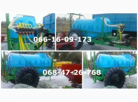 Польский опрыскиватель 2000 л. 18 м с тройной форсункой под кас + насос 140