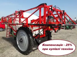 Тракторний причіпний обприскувач 3000 л штанга 18
