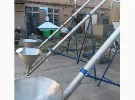 Зображення для оголошення Промислові гвинтові шнекові конвеєри в трубі з нержавіючої сталі D200 L8000. 15т.год