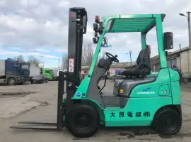 Зображення для оголошення Вилочный бензиновый автопогрузчик Mitsubishi с позиционером