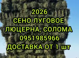 Зображення для оголошення Сено солома в тюках мешках