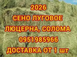 Зображення для оголошення Сено в тюках с доставкой по Украине. Большие объёмы