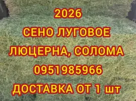 Зображення для оголошення Доставка сена в тюках мешках (луговое