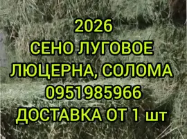 Зображення для оголошення Большие объёмы в наличии. Сено с доставкой по Украине. Луговое