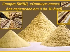 Зображення для оголошення БМВД и премикс «Оптиум плюс» 3% для перепелов, бройлеров, уток, индюков