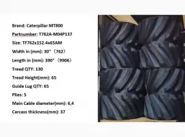 Зображення для оголошення Гумові гусениці для трактора CAT Challenger MT 800 30"