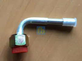 Зображення для оголошення Фітинг автокондиціонера алюмінієвий кутовий 90 6 8мм гайка 3/4