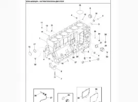 Ремкомплект двигателя А78016 комбайн CASE Кейс 2388