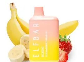 Зображення для оголошення Ел сигарета ELF BAR 5000 тяг Полуниця-Банан 5%