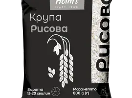 Зображення для оголошення Крупа рисова ТМ «Holm’s» – поліпропіленова упаковка 800 г