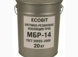 Зображення для оголошення Битумно резиновая Изоляция Труб МБР-14 Ecobit ГОСТ 30693-2000 20 кг