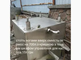 Зображення для оголошення Ємність-термос 700літрів із н/ж сталі.для нагріву та збереженню нагрітої рідини