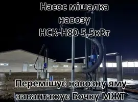 Насос для навозу свинарки НСК-Н80 5