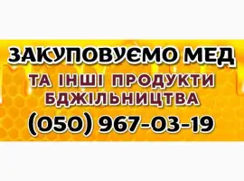 Зображення для оголошення Закуповуємо мед цілорічно від 500 КГ. Самовивіз нашим транспортом