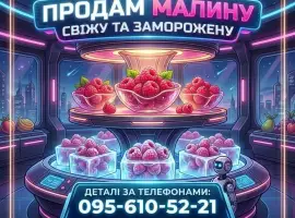 Зображення для оголошення Продам малину свіжу та заморожену