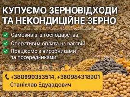 Зображення для оголошення Купуємо зерновідходи та некондицію на постійній основі