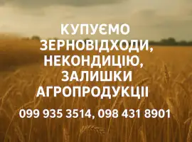 Зображення для оголошення Закупівля некондиційного зерна та побічної агропродукції