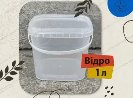 Відро 1 л квадратне мед капуста бокс