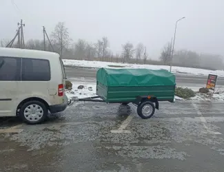 Зображення для оголошення Усиленный прицеп 230*130*500 и другие размеры от завода с доставкой.Тент ПВХ