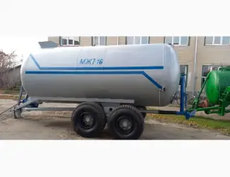 Бочка МЖТ-16 з центробіжним насосом з розкидачем навозу 12-14м та гідравлічною засувкою