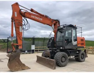 Колесный экскаватор Hitachi ZX 140 W-3. Колесный экскаватор б/у
