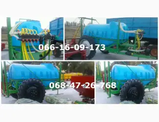 Польский опрыскиватель 2000 л. 18 м с тройной форсункой под кас + насос 140