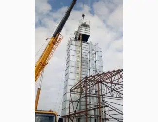 Зображення для оголошення Потокова шахтна зерносушарка 10 т/год (кукурудза 24%-14%) на твердому паливі