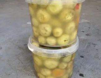 Соленый помидор зеленый