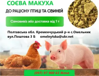 Зображення для оголошення Продам Соєва макуха