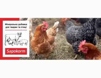 Зображення для оголошення Сапокорм - добавка мінеральна кормова для птиці, 1 тона, мішки