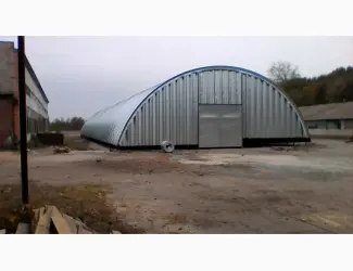 Арочные бескаркасные ангары