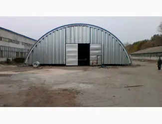 Монтаж и производство бескаркасных арочных ангаров