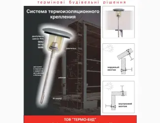 Зображення для оголошення Термоізоляційне кріплення LAX з ПВХ для монтажу сендвіч-панелей
