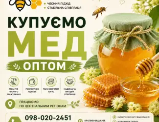 Купуємо МЕД ОПТОМ в Кіровоградській