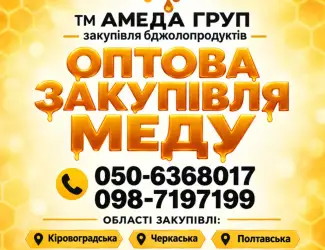 Закупівля меду оптом у пасічників АМЕДА ГРУП