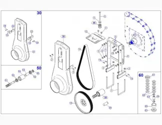 Запчасти до вентилятора сівалки MS 4100