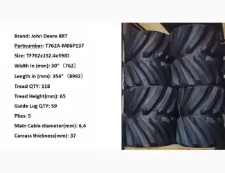 Зображення для оголошення Гумові гусениці для трактора John Deere 8RT 30"