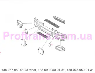 504042187 Накладка фары левая IVECO EUROCARGO 04-08 Ивеко Єврокарго