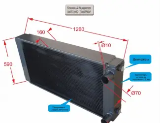Зображення для оголошення Радиатор водяной для комбайна Claas Jaguar 870