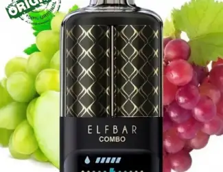 Зображення для оголошення Сигарета ELF BAR COMBO 25000 тяг. Перемикання смаків. Зелене яблуко-Виноград