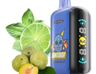 Зображення для оголошення Електрона сигарета ELF BAR GH 5% 23000 тяг, Зелена Слива - Кислий Лайм