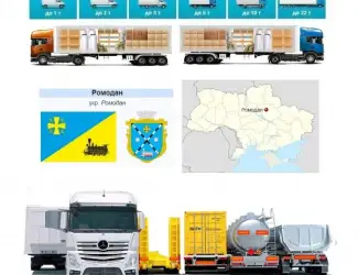 Международные грузоперевозки Ромодан