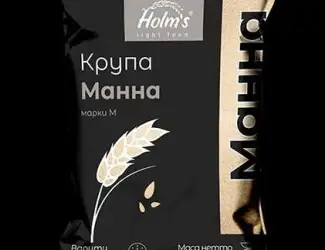 Зображення для оголошення Крупа манная ТМ «Holm’s» - полипропиленовая упаковка 800 г