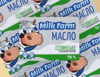 Зображення для оголошення Масло солодковершкове "Селянське" 73% ТМ Milk Farm фасоване 4 кг (20 шт)