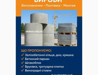 Зображення для оголошення Залізобетонні вироби від виробника