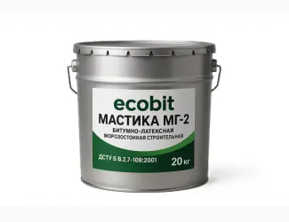 Зображення для оголошення Мастика бітумно-латексна морозостійка МГ-2 Ecobit ДСТУ Б В.2.7-108-2001 20 кг